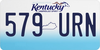 KY license plate 579URN