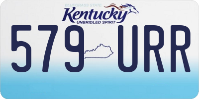KY license plate 579URR