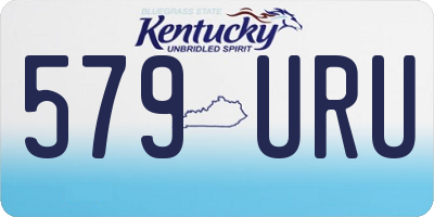KY license plate 579URU