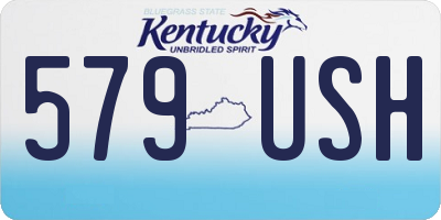KY license plate 579USH