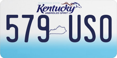 KY license plate 579USO