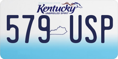 KY license plate 579USP