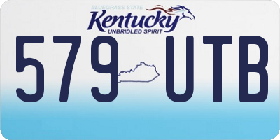 KY license plate 579UTB