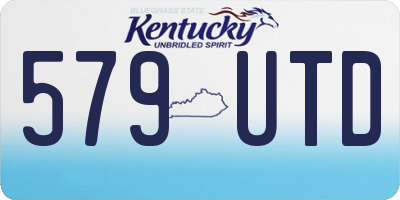 KY license plate 579UTD