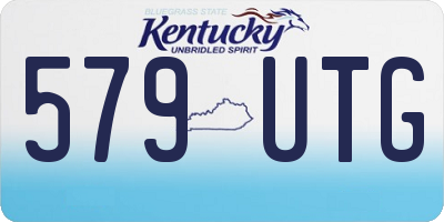 KY license plate 579UTG