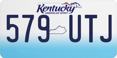 KY license plate 579UTJ