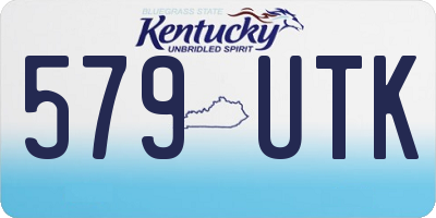 KY license plate 579UTK