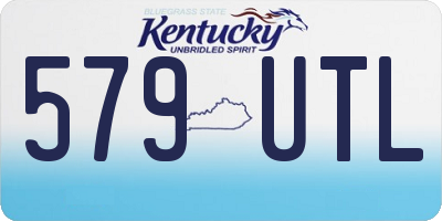 KY license plate 579UTL