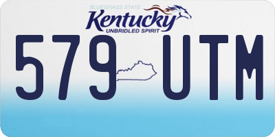 KY license plate 579UTM