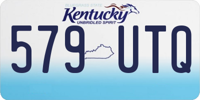 KY license plate 579UTQ
