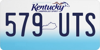 KY license plate 579UTS