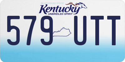 KY license plate 579UTT