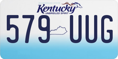 KY license plate 579UUG