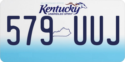 KY license plate 579UUJ