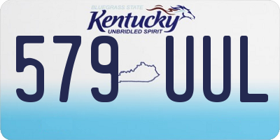 KY license plate 579UUL