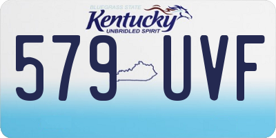 KY license plate 579UVF