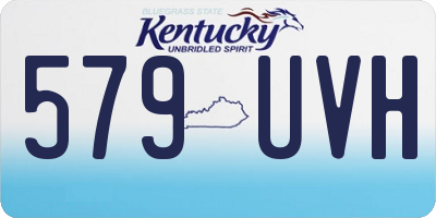 KY license plate 579UVH