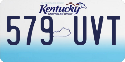 KY license plate 579UVT