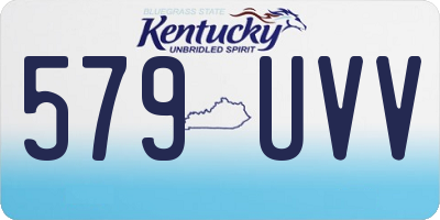 KY license plate 579UVV