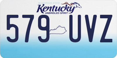 KY license plate 579UVZ