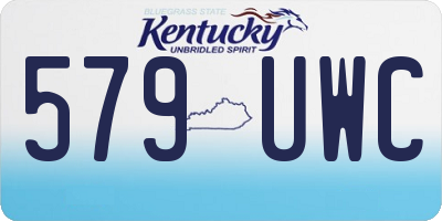 KY license plate 579UWC