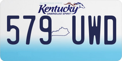 KY license plate 579UWD