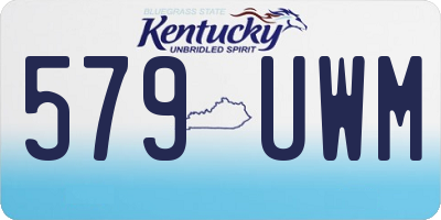 KY license plate 579UWM