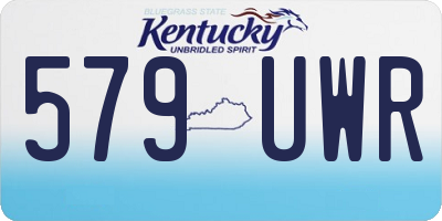 KY license plate 579UWR