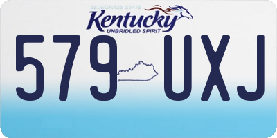 KY license plate 579UXJ