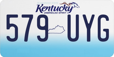 KY license plate 579UYG