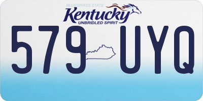KY license plate 579UYQ