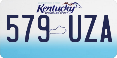 KY license plate 579UZA