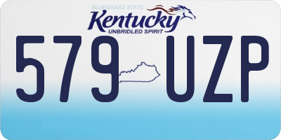 KY license plate 579UZP