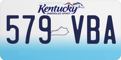 KY license plate 579VBA