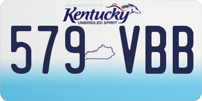 KY license plate 579VBB