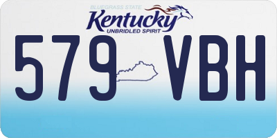 KY license plate 579VBH