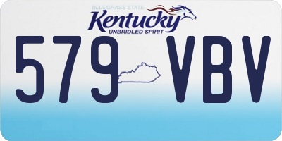 KY license plate 579VBV