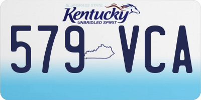 KY license plate 579VCA