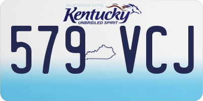 KY license plate 579VCJ