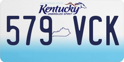 KY license plate 579VCK