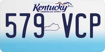 KY license plate 579VCP