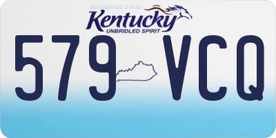 KY license plate 579VCQ