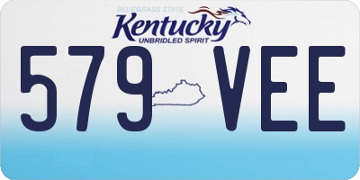 KY license plate 579VEE