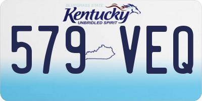 KY license plate 579VEQ