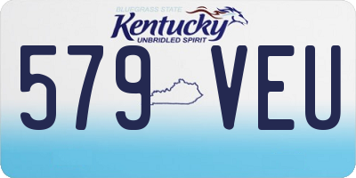 KY license plate 579VEU