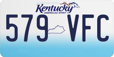 KY license plate 579VFC