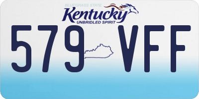 KY license plate 579VFF