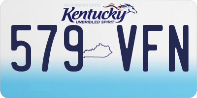 KY license plate 579VFN