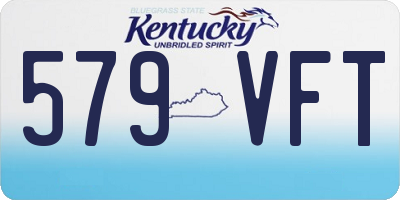 KY license plate 579VFT