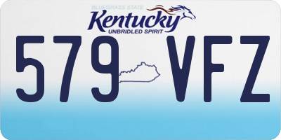 KY license plate 579VFZ